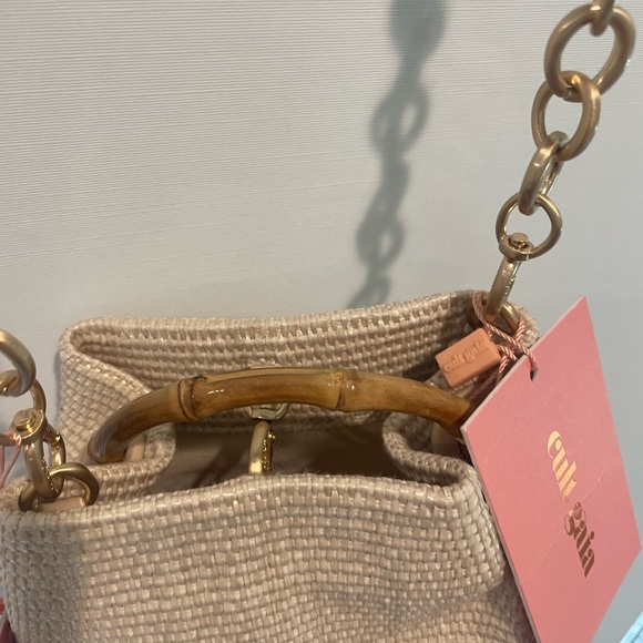 Cult Gaia Cream Mini Bag with Gold Chain - Picture 3 of 14